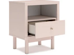 Mor Furniture Kids Beds & Bunk Beds|Wistenpine Panel Bed, Dresser, Mirror & Nightstand In Blush, Twin