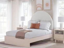 Mor Furniture Kids Beds & Bunk Beds|Wistenpine Panel Bed W/ Storage In Blush, Twin