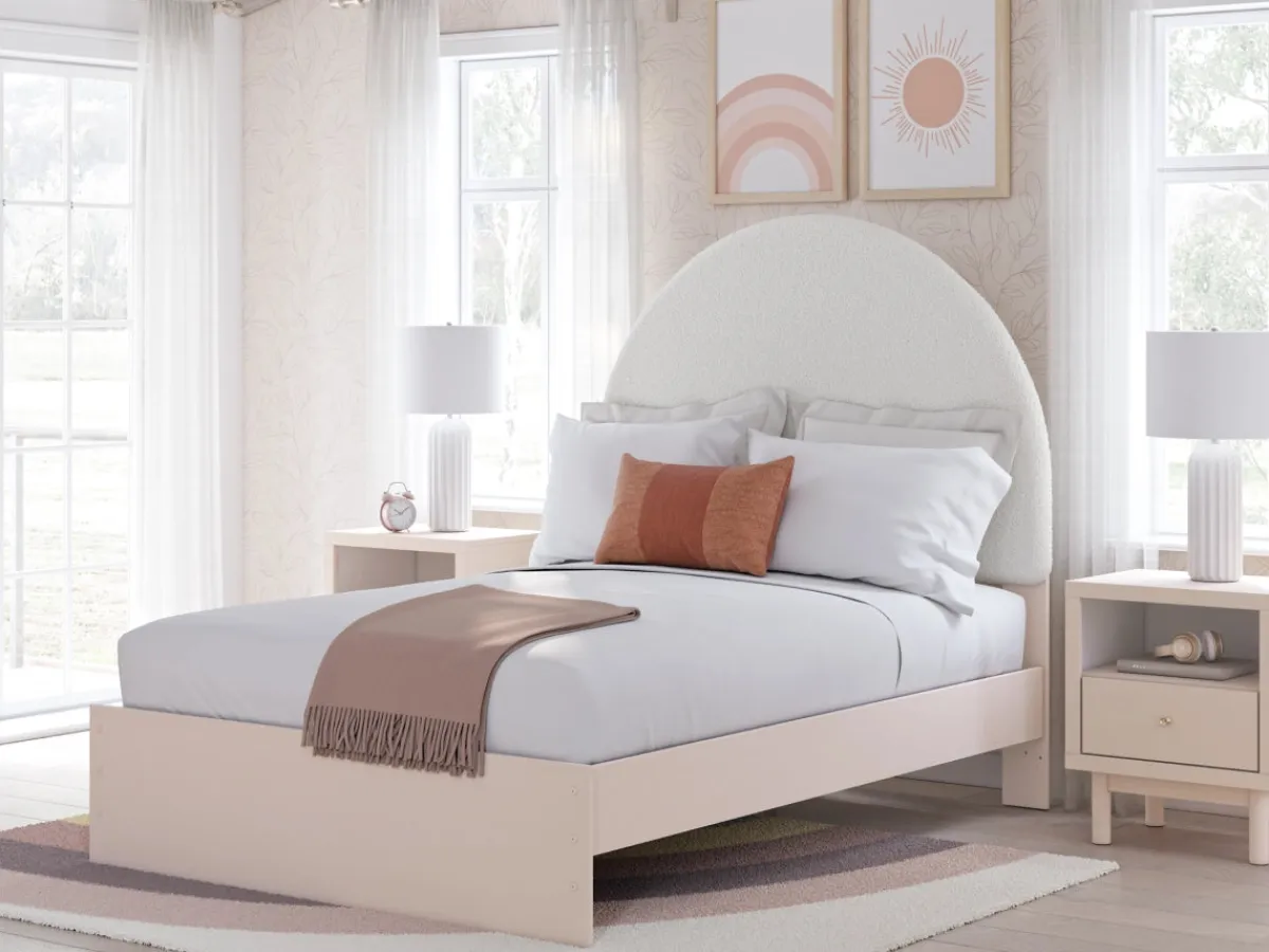 Mor Furniture Kids Beds & Bunk Beds|Wistenpine Panel Bed W/ Storage In Blush, Twin