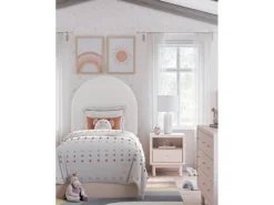 Mor Furniture Kids Beds & Bunk Beds|Wistenpine Panel Bed W/ Storage In Blush, Twin