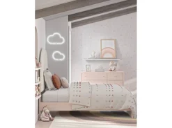 Mor Furniture Kids Beds & Bunk Beds|Wistenpine Panel Bed W/ Storage In Blush, Twin