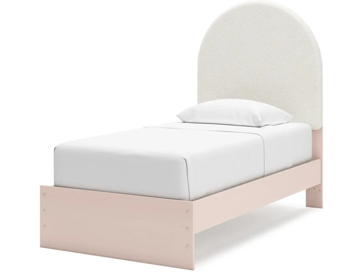 Mor Furniture Kids Beds & Bunk Beds|Wistenpine Panel Bed W/ Storage In Blush, Twin