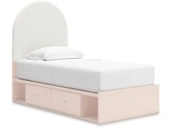 Mor Furniture Kids Beds & Bunk Beds|Wistenpine Storage Bed In Blush, Twin