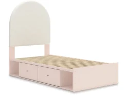 Mor Furniture Kids Beds & Bunk Beds|Wistenpine Storage Bed In Blush, Twin