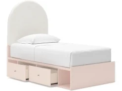 Mor Furniture Kids Beds & Bunk Beds|Wistenpine Storage Bed In Blush, Twin