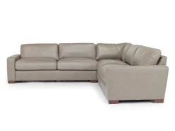 Mor Furniture Sectionals|York 3 Piece Sectional In Chestnut Leather
