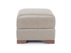 Mor Furniture Ottomans|York Ottoman In York Taupe Leather