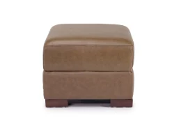 Mor Furniture Ottomans|York Ottoman In York Taupe Leather