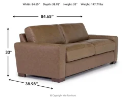 Mor Furniture Sofas|York Sofa In York Chestnut Leather