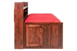 Mor Furniture Kids Beds & Bunk Beds|Young Pioneer Sideways Captain Bed W/ 4 Drawer Storage In Cinnamon, Twin