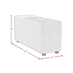 Mor Furniture Outdoor Accent Tables|Zandara Outdoor Console W/ Cooler & Speaker In Beige