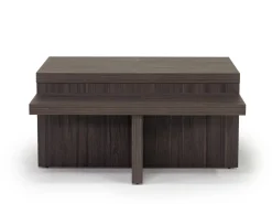 Mor Furniture Coffee Tables|Zendex Coffee Table & End Table Set In Brown